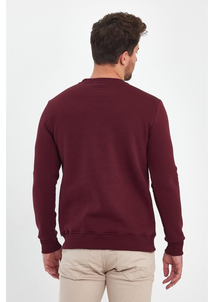 - Erkek Bordo 3 Iplik Şardonlu Sweatshirt fırsatları