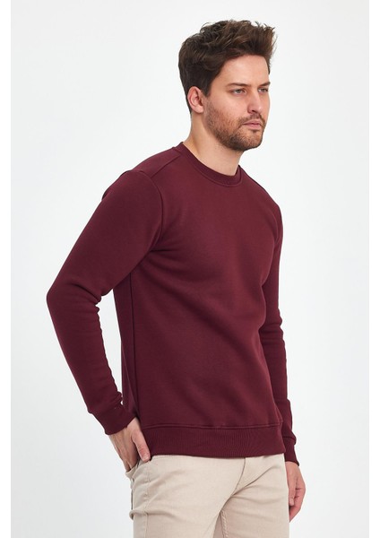- Erkek Bordo 3 Iplik Şardonlu Sweatshirt indirimleri