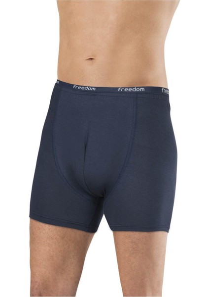 Erkek Bambu Boxer Freedom Yazılı Lastikli