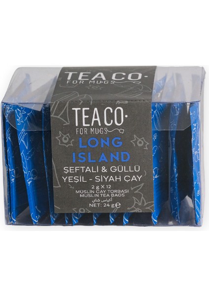 Long Island - Şeftali ve Güllü Siyah Çay 25 gr Teneke Kutu fırsatları