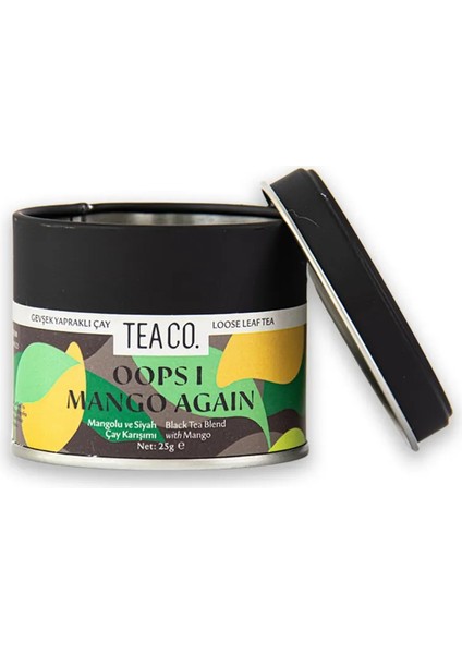 Oops I Mango Again - Mangolu Siyah Çay 25 gr Teneke Kutu