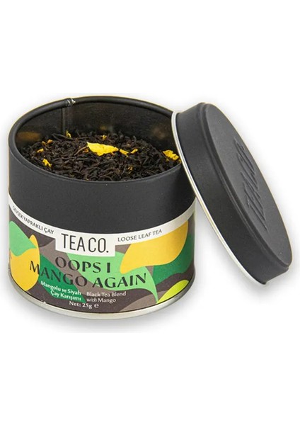 Oops I Mango Again - Mangolu Siyah Çay 25 gr Teneke Kutu