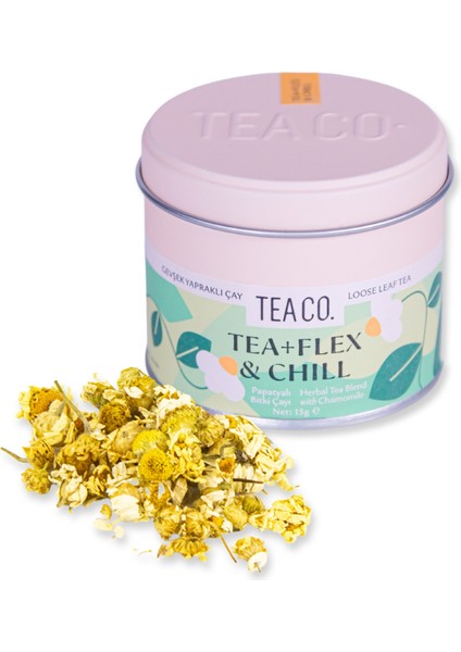 Tea+Flex Chill - Papatyalı Bitki Çayı Müslin Çay Poşeti