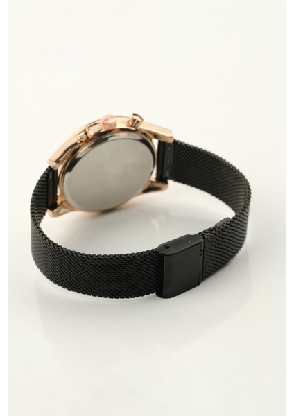 Sade Dereceli Kadran Rose Gold Çerçeve Erkek Kol Saati