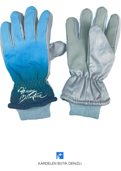 Gökkuşağı Desen Su Geçirmez Çocuk Kar Eldiveni ( 5-8 Yaş ) fiyatları