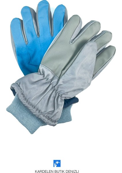 Gökkuşağı Desen Su Geçirmez Çocuk Kar Eldiveni ( 5-8 Yaş ) indirimleri