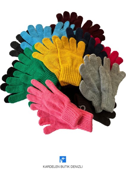 Tam Parmak Çocuk Orlon Eldiven ( 5-8 Yaş ) fırsatları