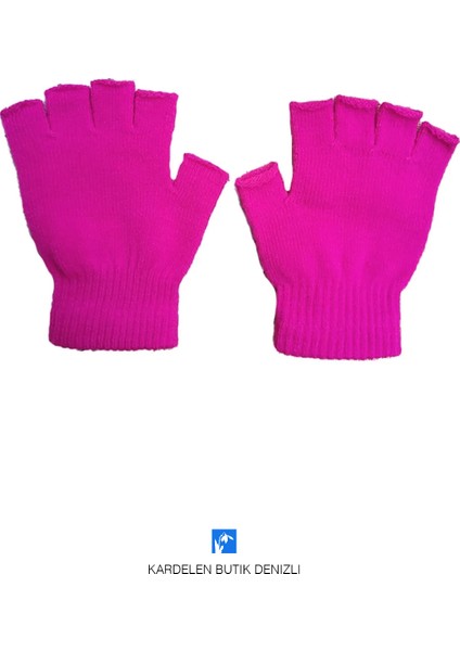 Çocuk ve Genç Likralı ( Elastik ) Parmaksız Eldiven ( Unisex ) ( 5-12 Yaş )