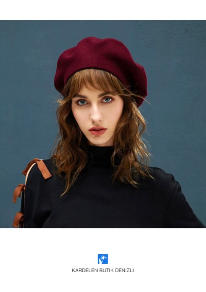 Vintage Yünlü Kış Lady Bere