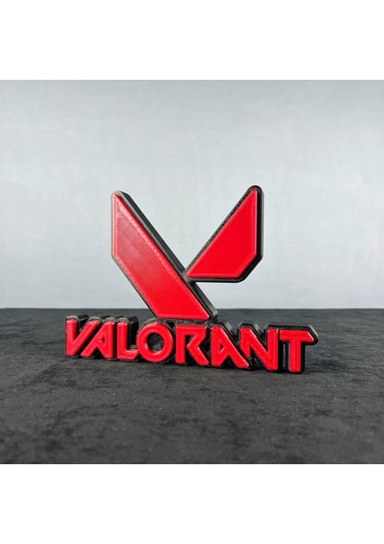 Valorant Logo Figür - Şık Masa Aksesuarı modelleri