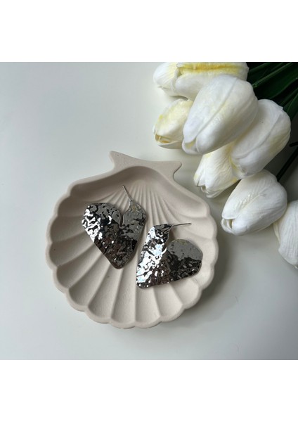 Silver Kalp Ezme Küpe