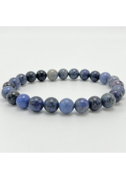 Dumortierit 8mm Elastik Misinalı Doğal Taş Bileklik modelleri