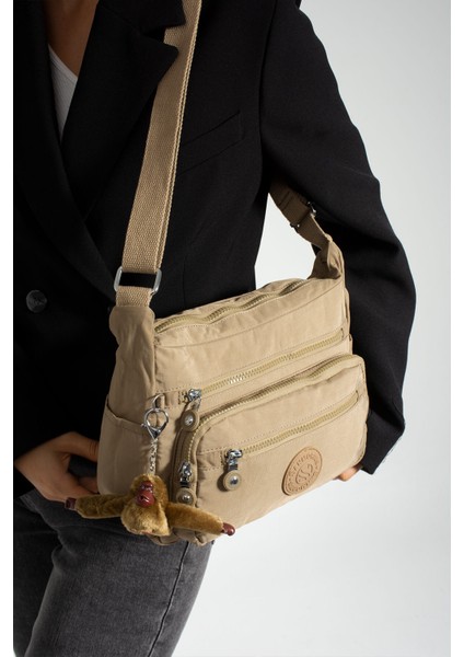 Kadın Çok Gözlü Suya Dayanıklı Paraşüt Kumaş Ayarlanabilir Çapraz Askılı Omuz Çantası 3010 fiyatları