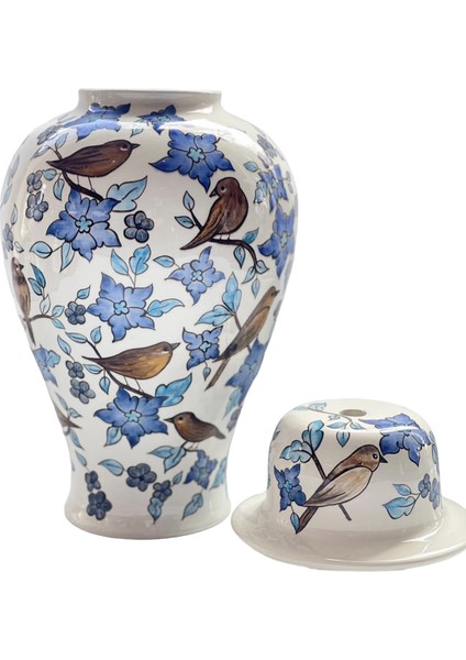 Çiçekli Handmade Abajur