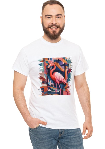 Flamingo Tasarımlı Unisex T-Shir fiyatları