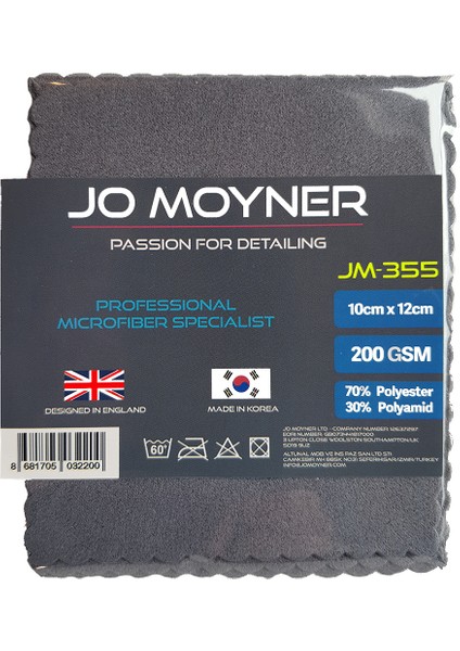 Jo Moyner 5'li Suede Mikrofiber Seramik Uygulama Bezi 10×12 cm 200 Gsm Kore'den Ithal