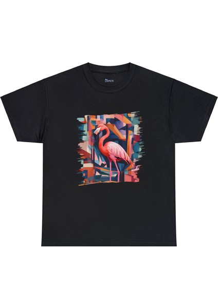 Flamingo Tasarımlı Unisex T-Shir
