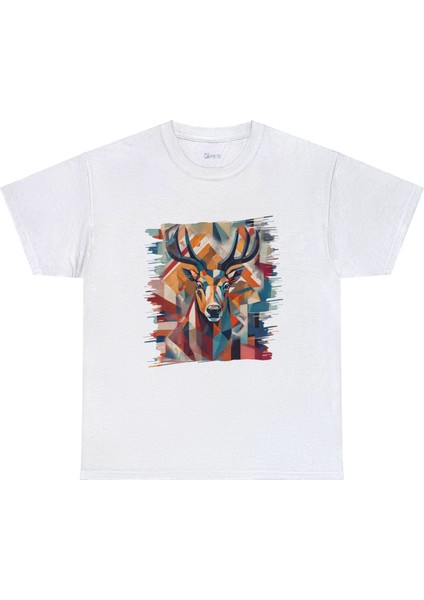 Geyik Tasarımlı Unisex T-Shirt fiyatları