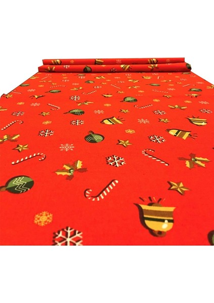New Year Yılbaşı Temalı Dikdörtgen Runner 40X140