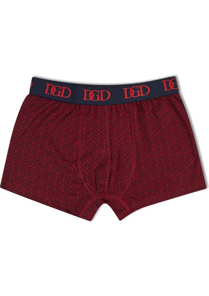 Retro Desen Pamuklu Erkek Boxer