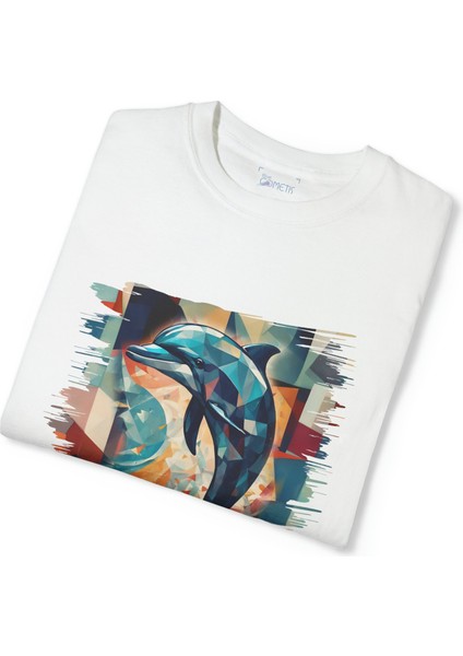 Yunus Balığı Tasarımlı Unisex T-Shirt