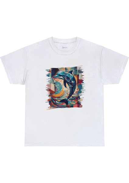 Yunus Balığı Tasarımlı Unisex T-Shirt fiyatları