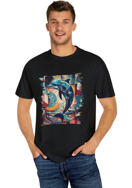 Yunus Balığı Tasarımlı Unisex T-Shirt fiyatları