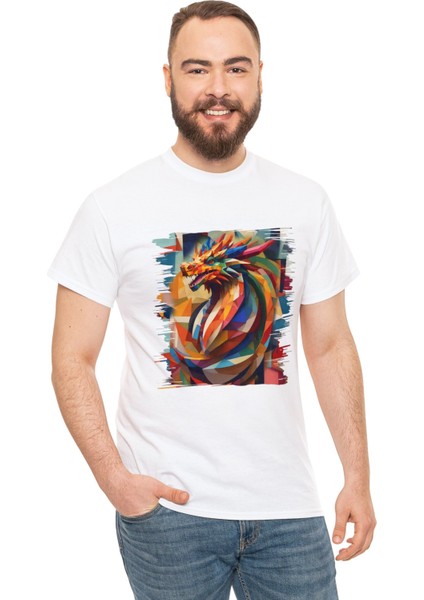 Ejderha Tasarımlı Unisex T-Shirt fırsatları