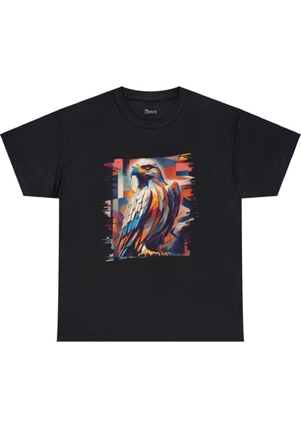 Kartal Tasarımlı Unisex T-Shirt