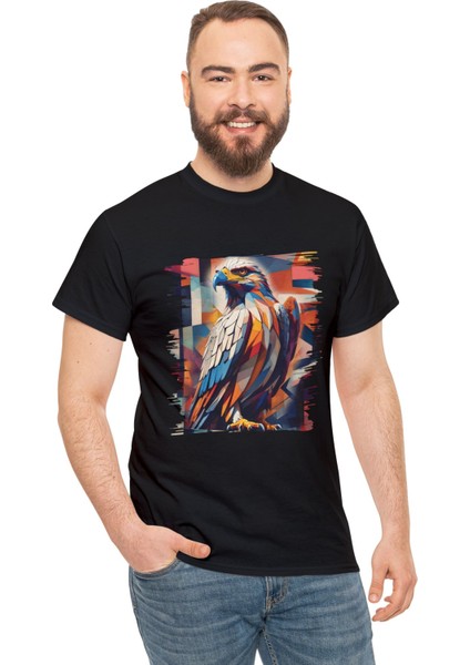 Kartal Tasarımlı Unisex T-Shirt modelleri