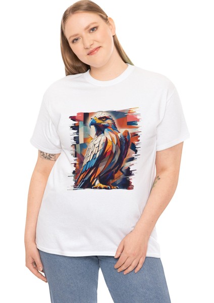Kartal Tasarımlı Unisex T-Shirt fiyatları