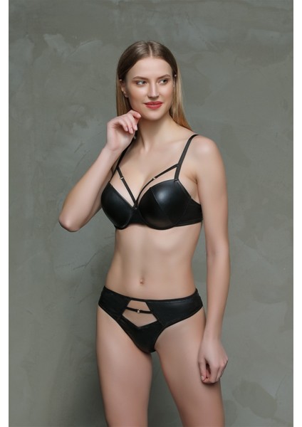 Moonlight 322 Deri Görünümlü Destekli Sütyen Takımı fiyatları