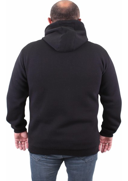 Mocgrande Büyük Beden Fermuarlı Sweat M 23217 Sıyah modelleri