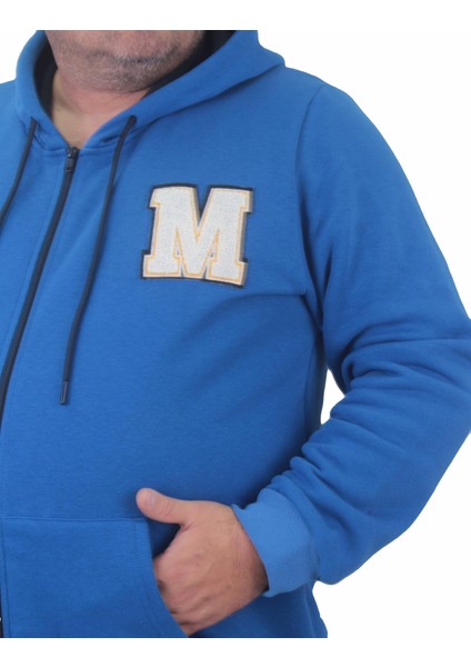 Mocgrande Büyük Beden Fermuarlı Sweat M 23217 Saks modelleri