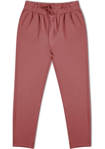 Kadın Spor Düz Renk Jogger Eşofman Altı