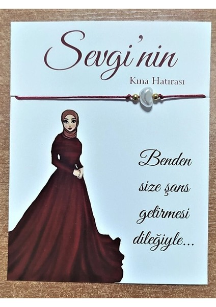 Loya Pink Loyapink Kişiye Özel Şans Bilekliği Söz, Nişan, Bekarlığa Veda, Kına, Nikah, Düğün 25 Adet