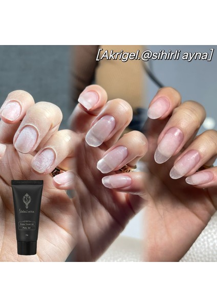 Protez Tırnak Poly Jel Uzatma Jeli Şeffaf 30G