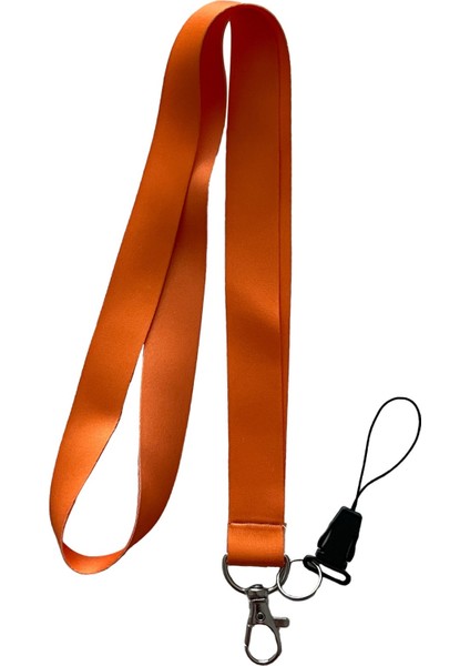 Turuncu Basic Boyun Ipi Telefon Askısı
