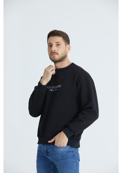 Nakışlı Oversize Sweatshirt