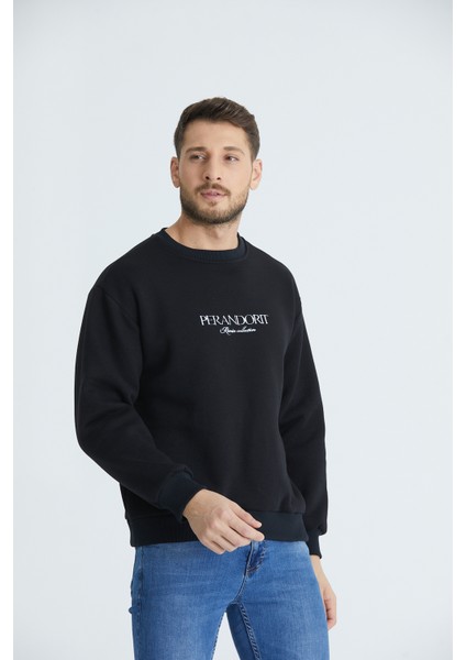 Nakışlı Oversize Sweatshirt