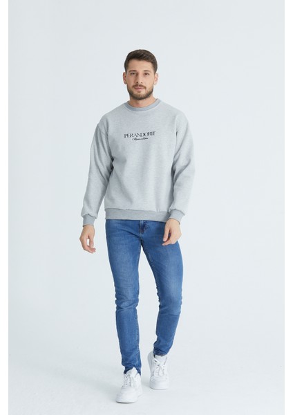 Nakışlı Oversize Sweatshirt