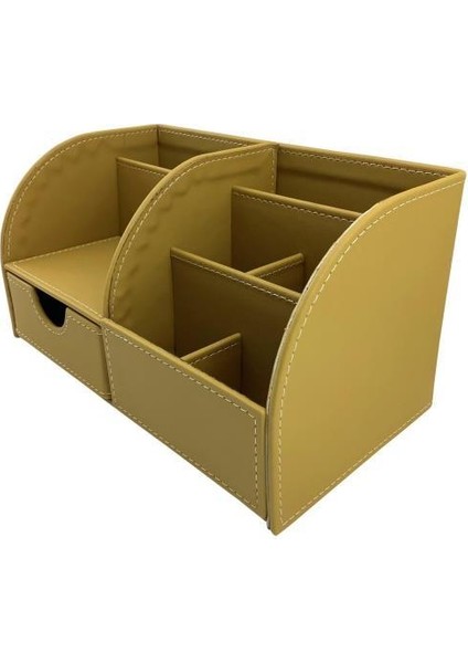 Masaüstü Düzenleyici Çekmeceli Organizer Kalemlik Pastel Safran ND 1058 fırsatları