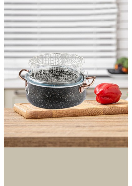 Kamelya Granit Fritöz Kızartma Tenceresi fiyatları