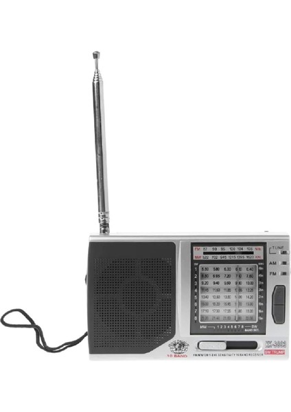 KK-9803 Taşınabilir Fm Radyo Küçük Boy Cep Radyosu Pilli Radyo Fm/mw/sw1