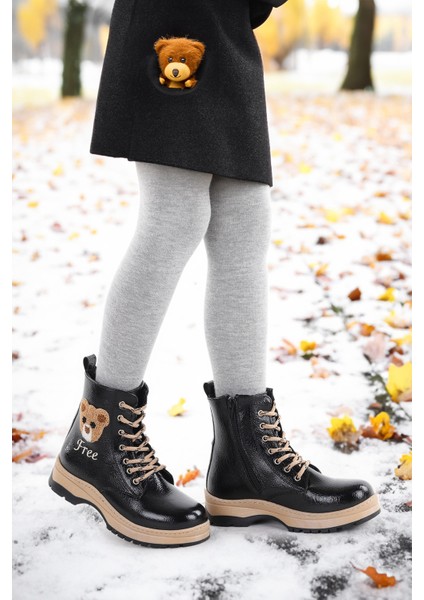 Termo Taban Kız Çocuk Bot 625 Kırışık Cilt Siyah modelleri