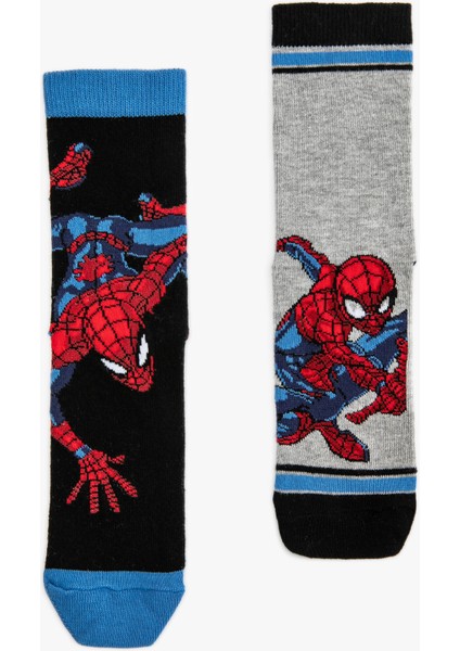 2'li Örümcek Adam Baskılı Çorap Seti Lisanslı fiyatları