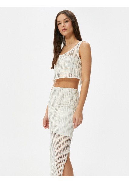 File Kalem Etek Midi Boy Yüksek Bel Yanları Yırtmaçlı Astarlı Slim Fit fiyatları