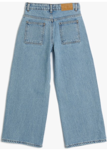 İspanyol Paça Kot Pantolon Cep Detaylı Normal Bel - Flare Jean fiyatları