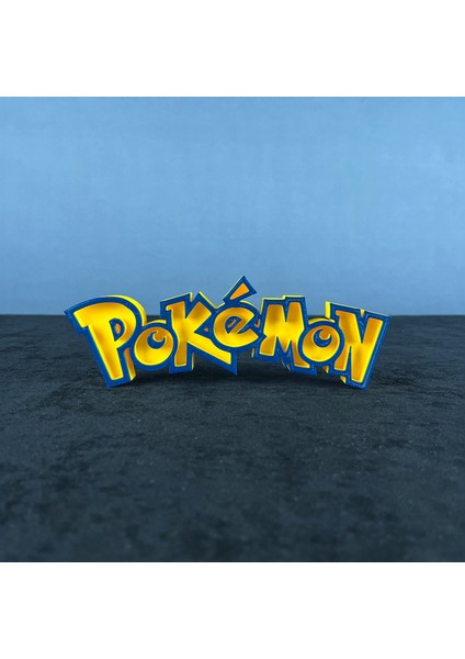 Pokemon Logo Figür - Şık Koleksiyon Parçası