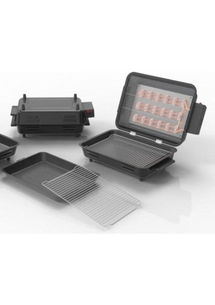 Tel Residanslı Elektirikli Telli Avrasya Mangal & Barbekü Dumansız Izgara modelleri